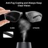xaegistac Shooting Glasses Anti-fog Shooting Range Eye Protection, Adjustable Safety Glasses with Zipper Hard Case (black frame gray lens) view 3