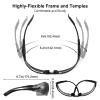 xaegistac Shooting Glasses Anti-fog Shooting Range Eye Protection, Adjustable Safety Glasses with Zipper Hard Case (black frame gray lens) view 4