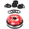 BUCKLOS 11PCS Carbon Fiber Matte Spacer & 1-1/8 Bike Headset Threadless 41.8-52mm Red view 1