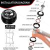 BUCKLOS 1-1/8 Bike Headset Threadless 44-44mm Black & 11PCS Aluminium Alloy Spacers view 2