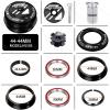 BUCKLOS 1-1/8 Bike Headset Threadless 44-44mm Black & 11PCS Aluminium Alloy Spacers view 3