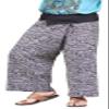 RaanPahMuang Thai Fisherman Pants Loose Yoga, Pirate, Harem, 100% Cotton, Unisex Mens Womens Kimono, Medium-Large, Aum Cotton - Geometry - Black Gray view 1