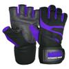 MRX BOXING & FITNESS Weightlifting Gloves for Men Workout Mens Wrist Support Lifting Male Gym | Accessories Weight Fingerless Exercise Powerlifting, Purple, X-Small view 3