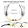xaegistac Shooting Glasses Anti-fog Shooting Range Eye Protection, Adjustable Safety Glasses with Zipper Hard Case (black frame yellow lens) view 4