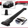 acpar Compatible with Dacia Duster 2010-2013 Car Roof Rack Cross Bar FLY Model BLACK view 3