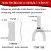 BUCKLOS 1-1/8 Bike Headset Threadless 44-50.6mm Red & 11PCS Carbon Fiber Shiny Spacer view 4