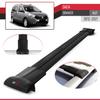 acpar Compatible with Dacia Dokker 2012-2024 Car Roof Rack Cross Bar FLY Model BLACK view 4