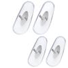 Betterun 2 Pairs Clear Soft Silicone Replacement Nose Pads for Ray-Ban Aviator RB3025/RB3026/RB3030/RB3211/RB3362/RB3445/RB4175 view 1