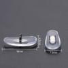Betterun 2 Pairs Clear Soft Silicone Replacement Nose Pads for Ray-Ban Aviator RB3025/RB3026/RB3030/RB3211/RB3362/RB3445/RB4175 view 3
