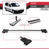 acpar Compatible with Peugeot Partner 1996-2003 Car Roof Rack Cross Bar FLY Model GREY view 4