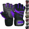 MRX Weightlifting Gloves for Men Workout Gloves Mens Wrist Support Lifting Gloves Male Gym Gloves | Workout Gym Accessories for Men Weight Lifting Fingerless Gym Exercise for Powerlifting view 1