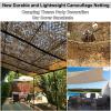 ELZEM Indoor Decoration Camouflage Net, Terraces Privacy Screen Camo Netting, Army Decoration Hunting Camping Sunscreen Breathable 150D Shade Cloth (Size : 4x8m/13.1x26.2ft) view 4