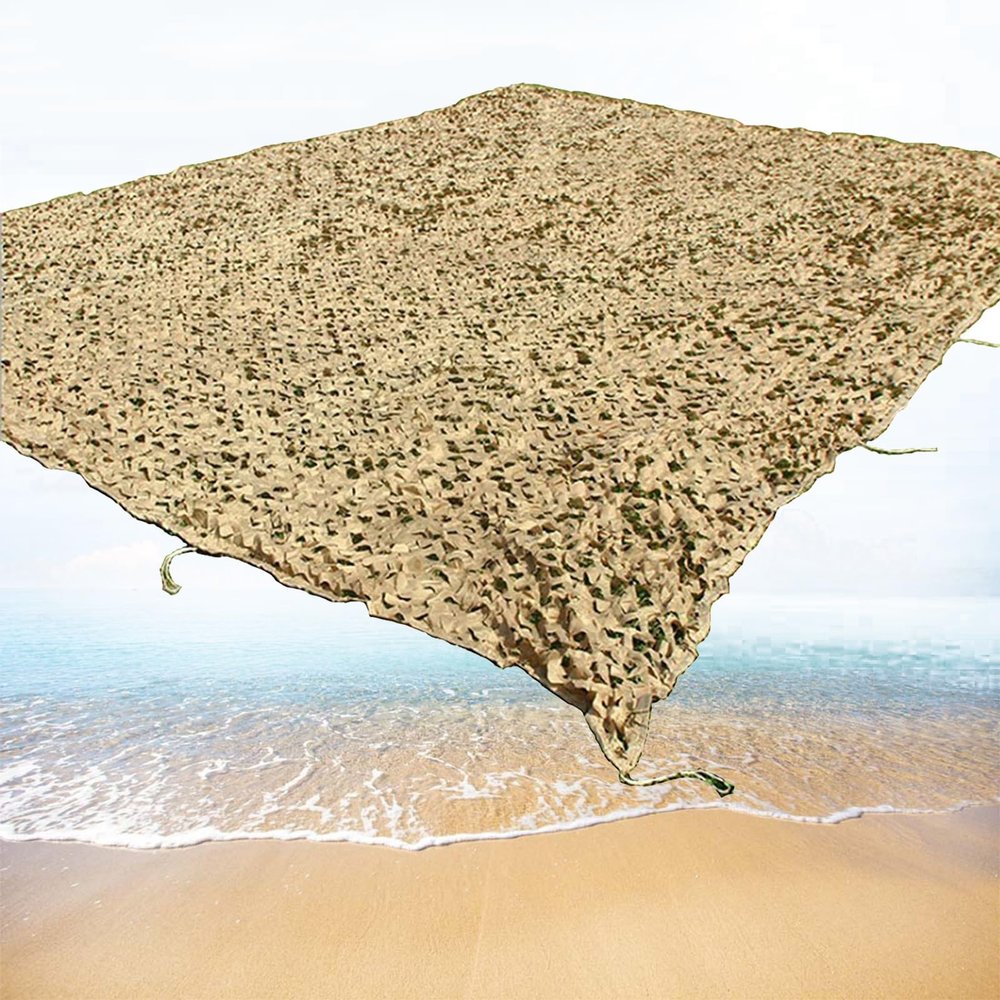ELZEM Indoor Decoration Camouflage Net, Terraces Privacy Screen Camo Netting, Army Decoration Hunting Camping Sunscreen Breathable 150D Shade Cloth (Size : 1x3m/3.2x9.8ft)