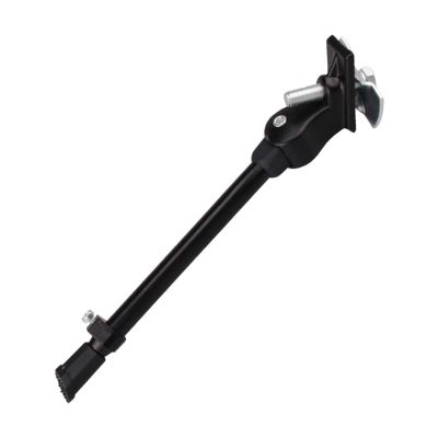 28cm/11 inch Length Mountain Bike Kickstand Rear Hub Mount Support Stand Single-Leg Rust-Proof Bicycle Side Kickstand Parking Single Rack (Black)