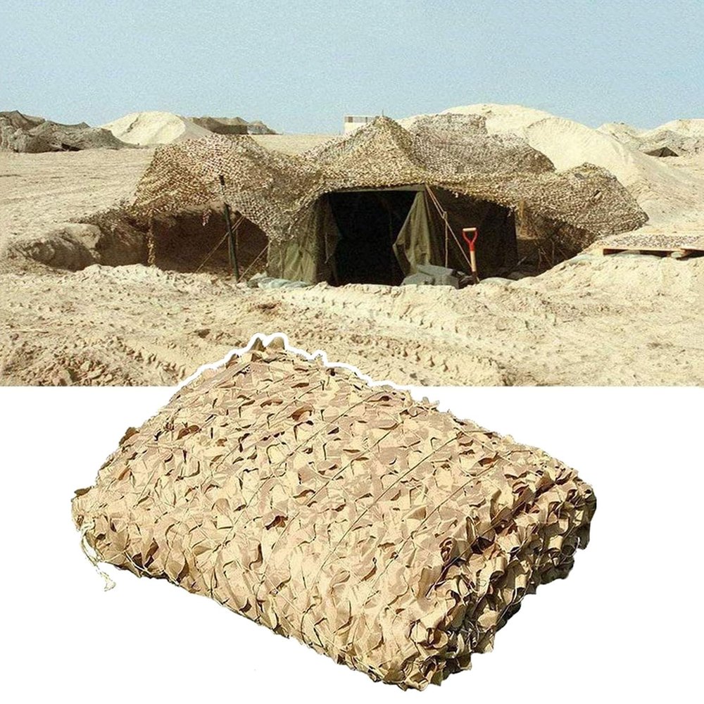 ELZEM 150D Camouflage Shade Cloth, Military Camo Shade Sail, Sunscreen Breathable Shade Netting, 1x1m 1.5x2m 2x3m 3x4m 4x5m 5x6m 6x8m 8x8m 10x15m 12x15m Large Camouflage Net(2x3m/6.5x9.8ft)