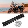 X AUTOHAUX 40 Pcs Bicycle Steel Spokes 14G Bike Spoke 286mm Length with Nipples for Most Bicycle view 2