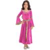ACSUSS Big Girls Medieval Princess Maxi Dress Renaissance Long Bell Sleeve Vintage Retro Ball Gowns Hot Pink 6 Years view 3