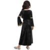 ACSUSS Big Girls Medieval Princess Maxi Dress Renaissance Long Bell Sleeve Vintage Retro Ball Gowns Black 10 Years view 4