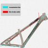 DHNCBGFZ Bike Frame 26er/27.5er Hardtail Mountain Bike Frame Thru Axle 12 * 142mm Aluminum Alloy Rigid Frame Internal Routing(Gray1,26'') view 2