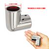 Atskonnen Boat Railing Hardware Marine Grade 316 Steel Stainless 2-Way Boat Hand Rail Fitting 90 Degree Elbow Pipe Connector for 1 Inch Tubing- 1piece view 3