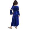 ACSUSS Big Girls Medieval Princess Maxi Dress Renaissance Long Bell Sleeve Vintage Retro Ball Gowns Blue 14 Years view 4