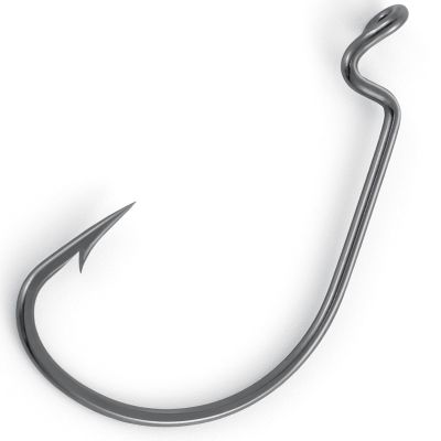 Dr.Fish 100 Pack EWG Hooks Bass Fishing Worm Hooks Extra Wide Gap Freshwater Fishing Carolina/Texas Rig 3/0
