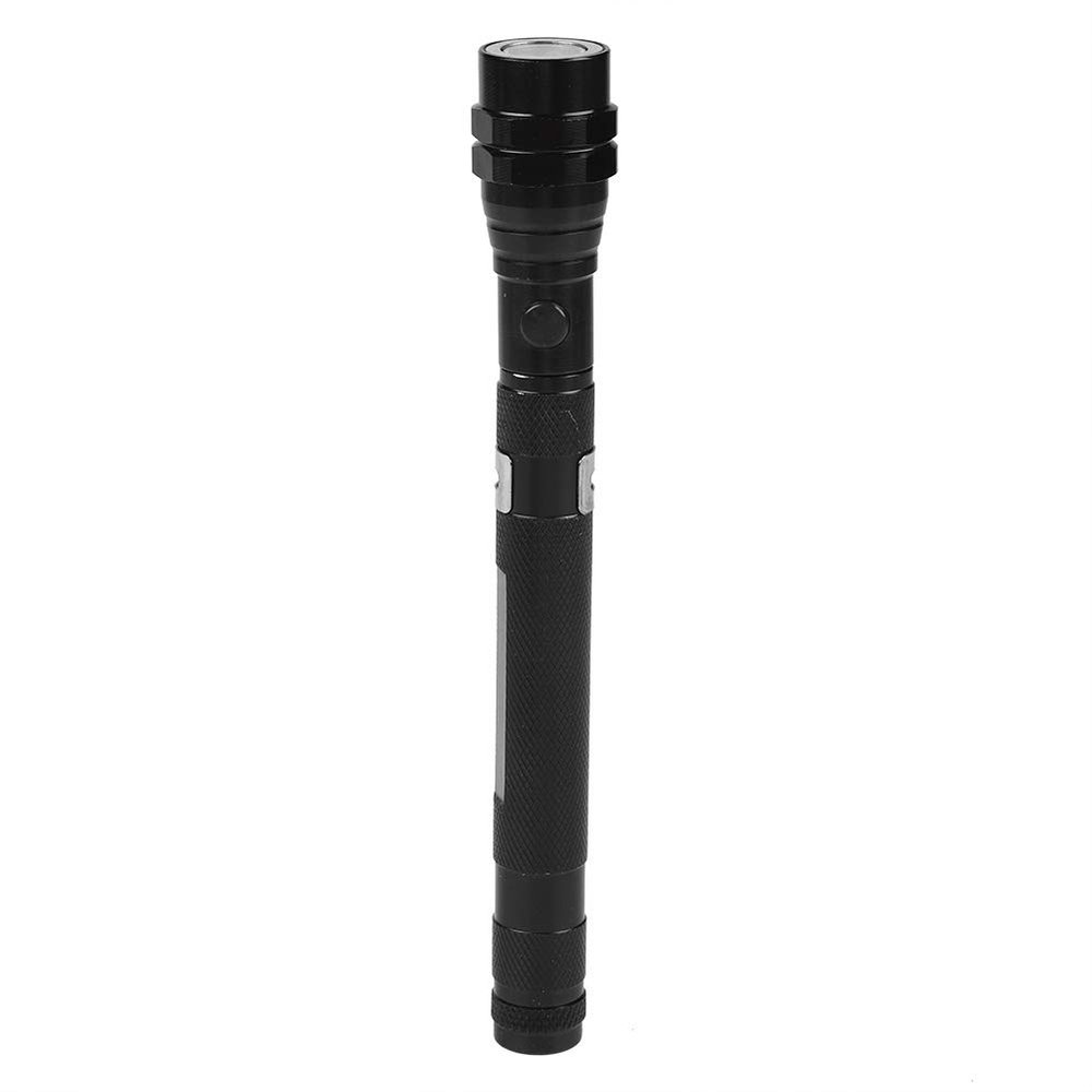 Gavigain LED Work Light, Multi-Function Mini Flexible Telescopic LED Flashlight, Rotatable Torch with Magnetic End, LED Flexible Flashlight for Work Bench, Auto-Repairing, Reading(Black)