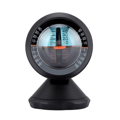 QANYEGN Car Inclinometer Tilt Gauge, Car Vehicle Inclinometer, Dashboard Altimeter Slope Indicator, Road Safety Instrument for Outdoor Travelling