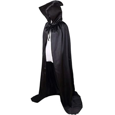 AOKID Witch,Cloak,Halloween Witch,Unisex Hooded Cloak,Reversible Hooded Adult Vampires Cape Cloak for Halloween Cosplay Costumes Black 140cm