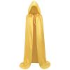 AOKID Witch,Cloak,Halloween Witch,Unisex Hooded Cloak,Reversible Hooded Adult Vampires Cape Cloak for Halloween Cosplay Costumes Black 140cm view 3