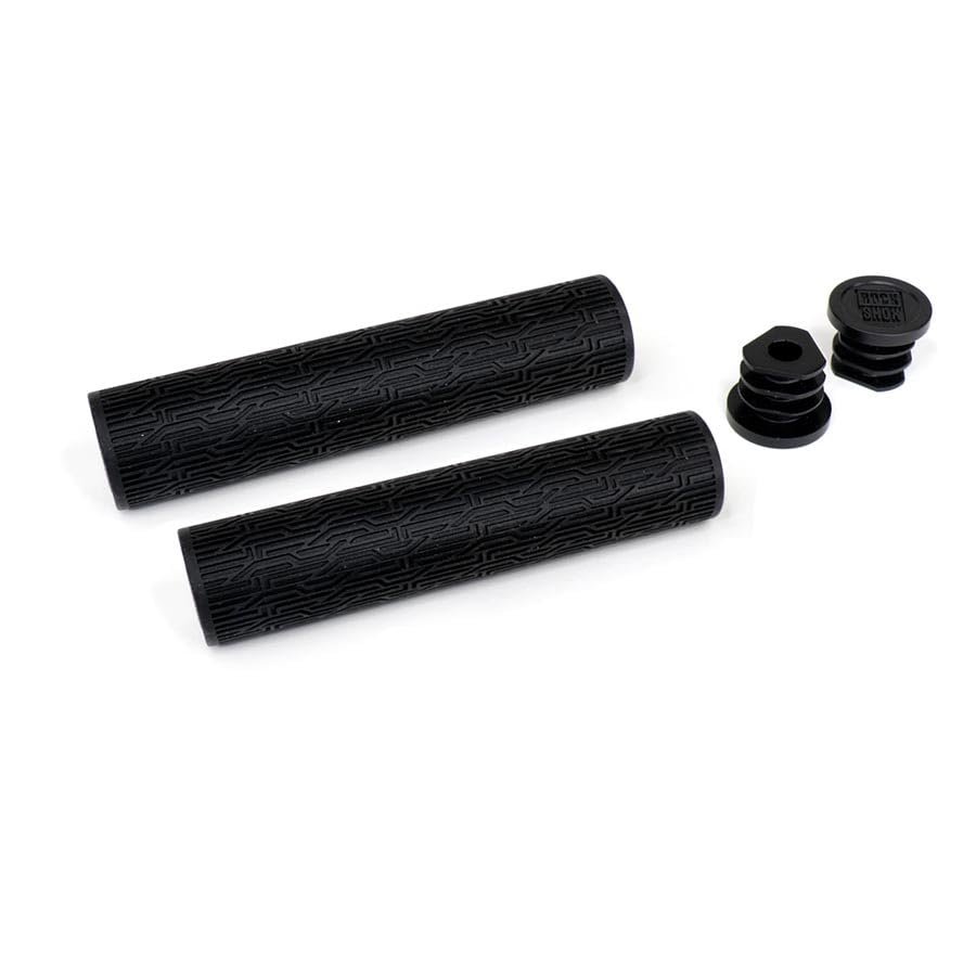 RockShox Textured 135mm Grips - Black, Lock-On Bike Handlebar Grips with Enhanced Wet & Dry Traction, Comfortable All-Day Cycling, 22.2mm Bar Clamp, Easy Installation, Durable Rubber Material
