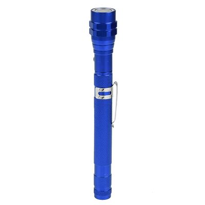 Gavigain LED Work Light, Multi-Function Mini Flexible Telescopic LED Flashlight, Rotatable Torch with Magnetic End, LED Flexible Flashlight for Work Bench, Auto-Repairing, Reading(Blue)