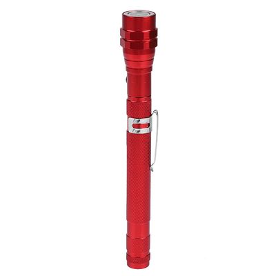 Gavigain LED Work Light, Multi-Function Mini Flexible Telescopic LED Flashlight, Rotatable Torch with Magnetic End, LED Flexible Flashlight for Work Bench, Auto-Repairing, Reading(Red)
