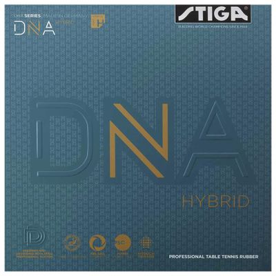Stiga DNA Hybrid Table Tennis Rubber | Professional Table Tennis Sheet for Maximum Control & Powerful Spins - Full Stroke Control - Made in Germany - XH - Black