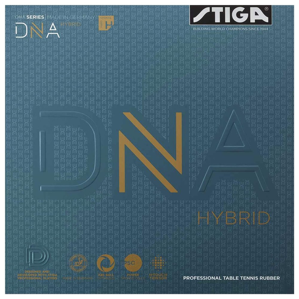 Stiga DNA Hybrid Table Tennis Rubber | Professional Table Tennis Sheet for Maximum Control & Powerful Spins - Full Stroke Control - Made in Germany - XH - Black