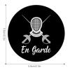 Fencing Mask Pin Buttons Round Cute Brooch Pins Badges Lapel Pins 1PCS view 2