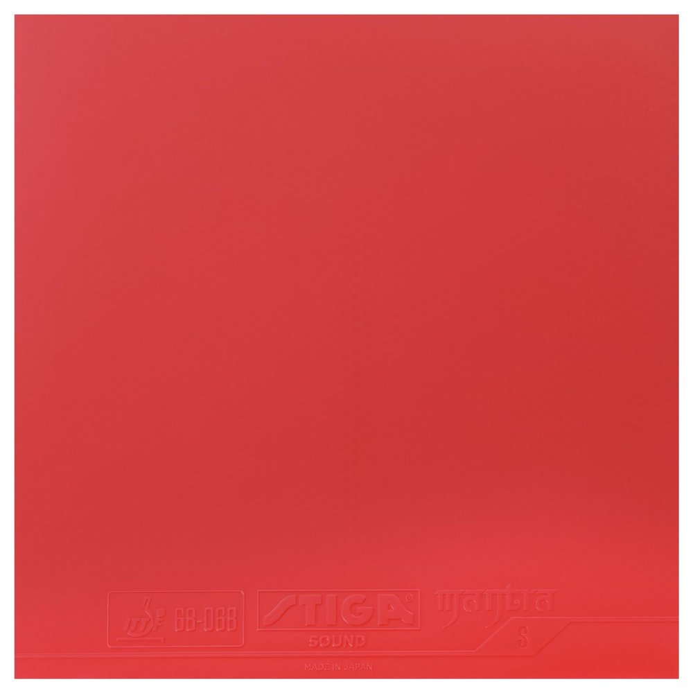 Stiga Mantra Sound Table Tennis Rubber | Medium Hard Professional Table Tennis Sheet for Maximum Speed & Control - Made in Japan - Red