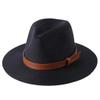 61Cm Big Size Straw Hat for Women Men Summer Wide Brim Sun Beach Cap Panama Fedora Jazz Hat Black 61CM