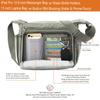 Anti-theft Crossbody Bag, Rfid Messenger Bag with Water Bottle Holders, 13 inch Shoulder Laptop Bag W/Built-in Wallet for Work, Travel, Tool, Commute, Camera, Grey view 2