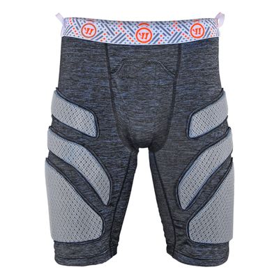 Warrior Burn Lacrosse Leg Pad Goalie Pants-Grey (Large)