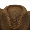 100% Paper Straw Western Hat for Women Men Wide Brim Summer Panama Sun Hat Hombre Hats Khaki 56-58CM view 4