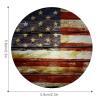 American Wooden Flag Pin Buttons Round Cute Brooch Pins Badges Lapel Pins 1PCS view 2