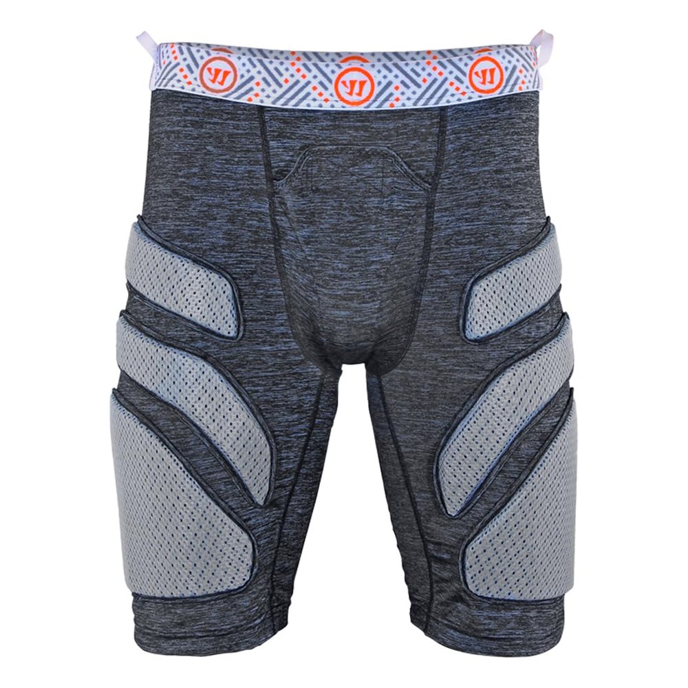 Warrior Burn Lacrosse Leg Pad Goalie Pants-Grey (X Small)