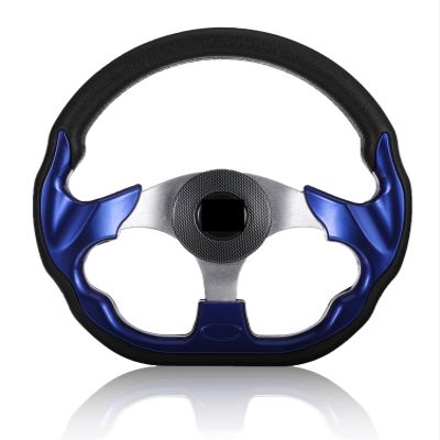 UNKOMN Boat Rudder Boat Steering Wheel 320mm/12.60inch Alloy 3 Spokes Helm Outdoor Hardware Supplies Steering Wheels