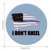 I Don't Kneel Blue Line Flag Pin Buttons Round Cute Brooch Pins Badges Lapel Pins 1PCS view 2
