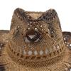 Paper Hat Handmade Breathable Beach Cap Summer Wide Brim Travel Sun Hat 03 56-58CM view 4