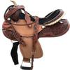 Black Color Horse Saddle, Adults Youth Kids Western Horse Barrel Saddle Leather Tack Set (14" Seat) view 1