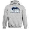 Xtreme Apparrel Dallas City Skyline Men's Hoodie Sweatshirt for Football Fans (Sport Grey Hoodie, L) view 1