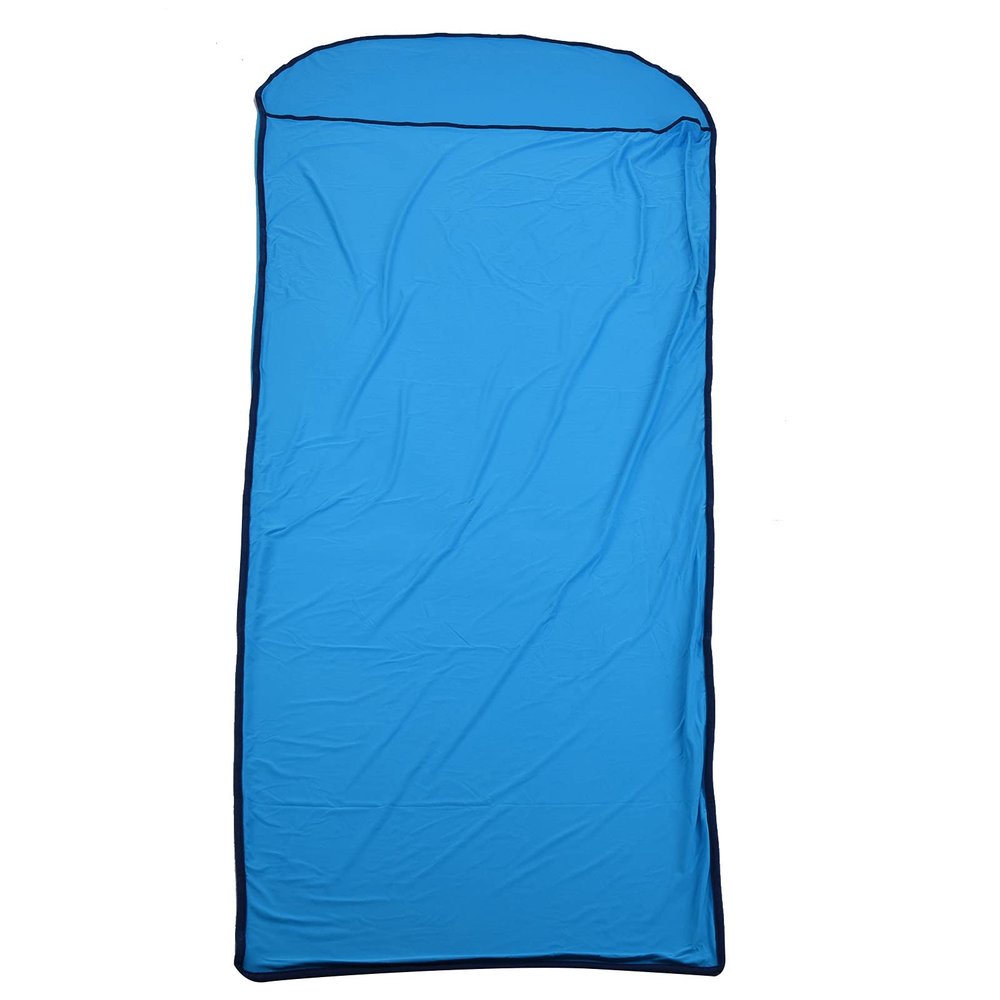 KJAOYU Sleeping Bag Liner Adult Sleep Sack Travel Sheets Sleeping Bag Liner Ultralight Multifunctional Elastic Sleeping Sack Liner for Outdoor CampingWine Red(Blue)