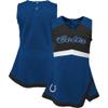 Girls Infant Royal Indianapolis Colts Cheer Captain Jumper Dress view 1